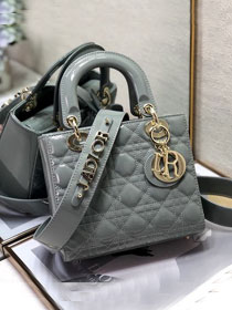 Dior original patent calfskin small my ABCdior bag M0538 grey