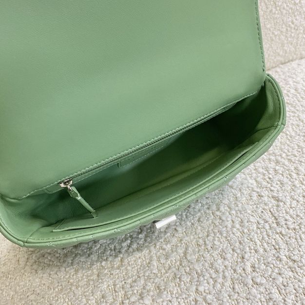 Dior original calfskin small caro bag M9241 mint green