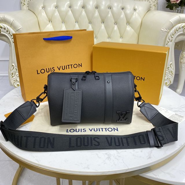 Louis vuitton original calfskin keepall city bag M59255 black