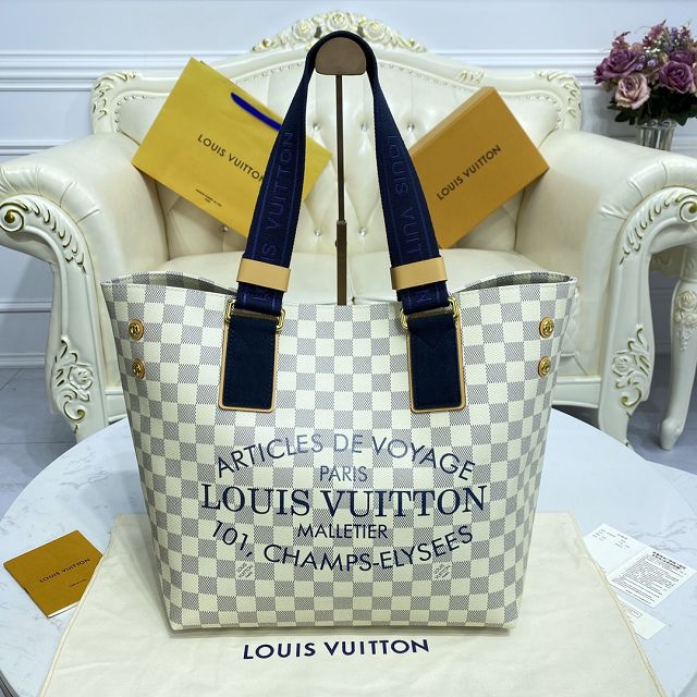 Louis vuitton original damier azur neverfull mm N41179 