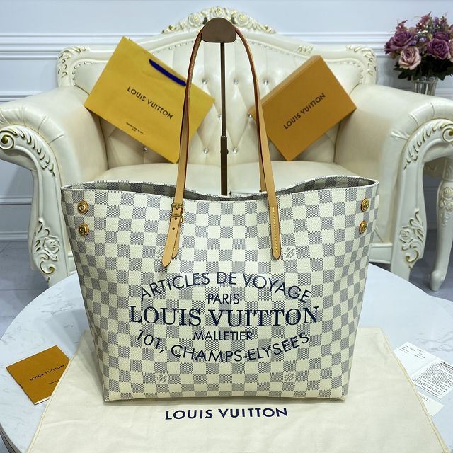 Louis vuitton original damier azur neverfull mm N41375 