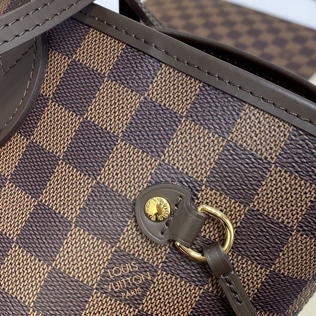 Louis vuitton original damier ebene neverfull mm N41358 red