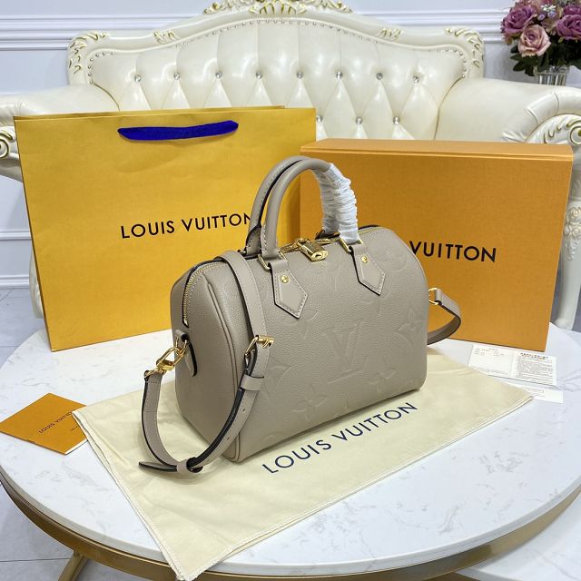 Louis vuitton original monogram calfskin speedy 25 M59273 grey