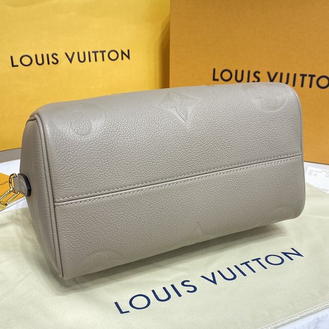 Louis vuitton original monogram calfskin speedy 25 M59273 grey