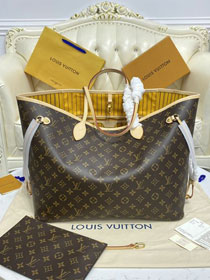 Louis vuitton original monogram canvas neverfull gm M40992 yellow