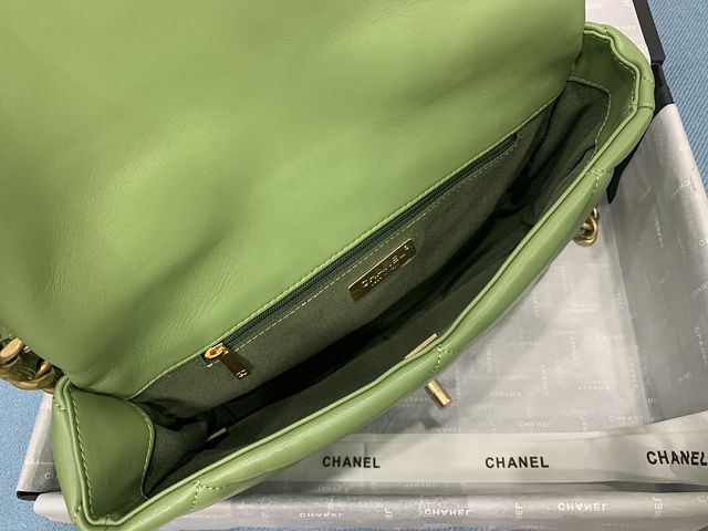 CC original calfskin medium 19 flap bag AS1161 olive