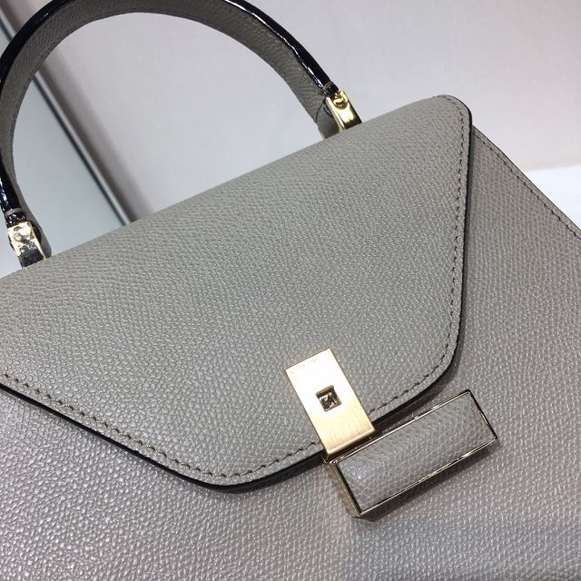 Valextra original calfskin iside mini bag 36028 grey