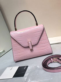 Valextra original crocodile calfskin iside mini bag 36028 pink