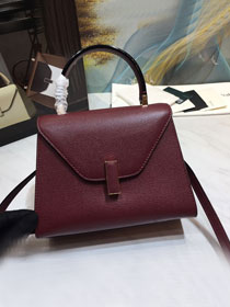 Valextra original calfskin iside mini bag 36028 bordeaux