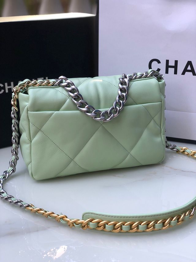 CC original lambskin 19 small flap bag AS1160 light green