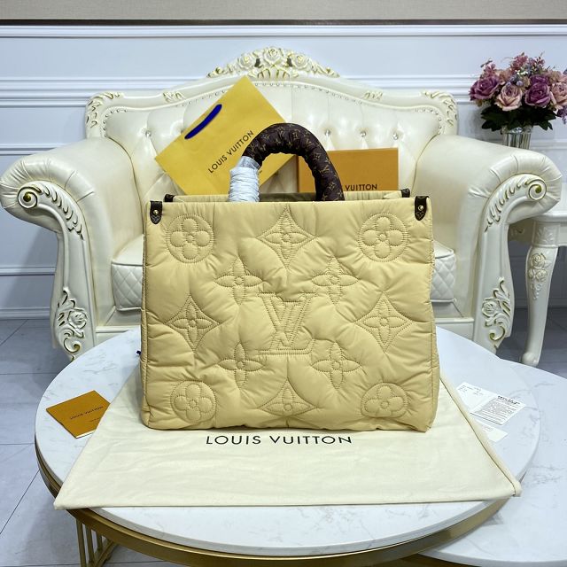 Louis vuitton original econyl onthego gm M59007 beige