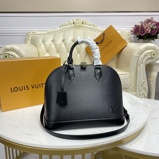 Louis vuitton original epi leather alma pm M40862 black