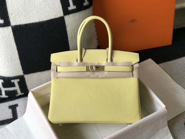 Hermes original togo leather birkin 35 bag H35-1 jaune poussin