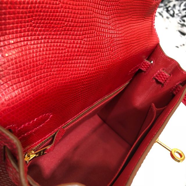 Hermes handmade original lizard leather kelly bag LK350 