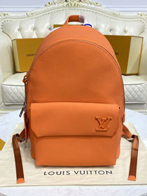 Louis vuitton original calfskin aerogram backpack M57079 orange