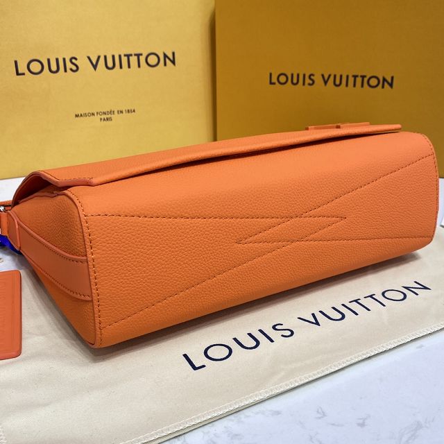 Louis vuitton original calfskin aerogram messenger bag M59327 orange