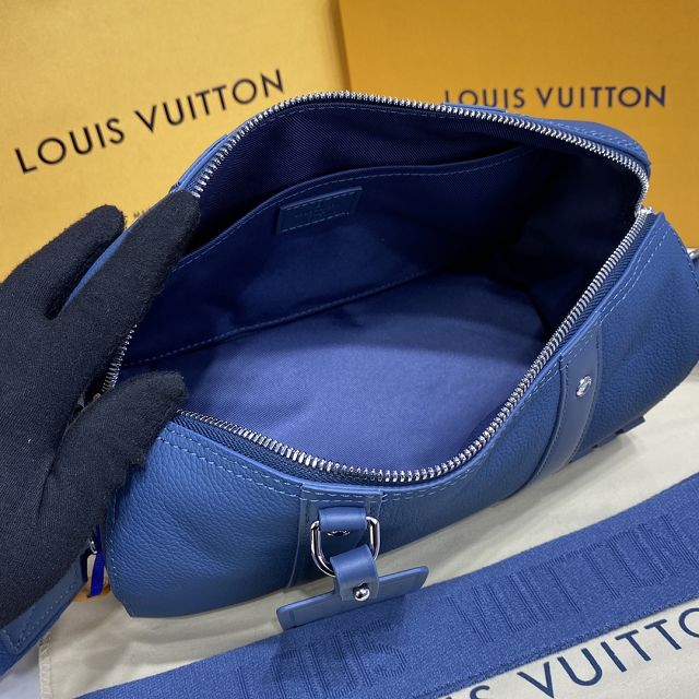 Louis vuitton original calfskin keepall city bag M57082 blue