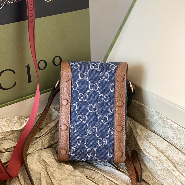 GG original denim horsebit 1955 mini bag 625615 blue