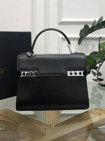 Delvaux original box calfskin tempete medium bag AA0562 black