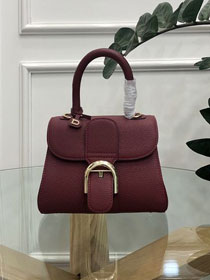 Delvaux original grained calfskin brillant mini bag AA0406 bordeaux