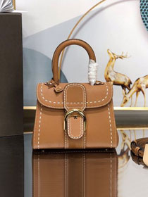 Delvaux original grained calfskin brillant mini bag AA0406 caramel