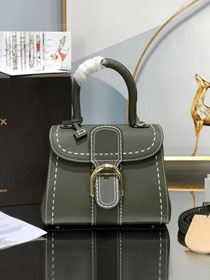 Delvaux original grained calfskin brillant mini bag AA0406 khaki green