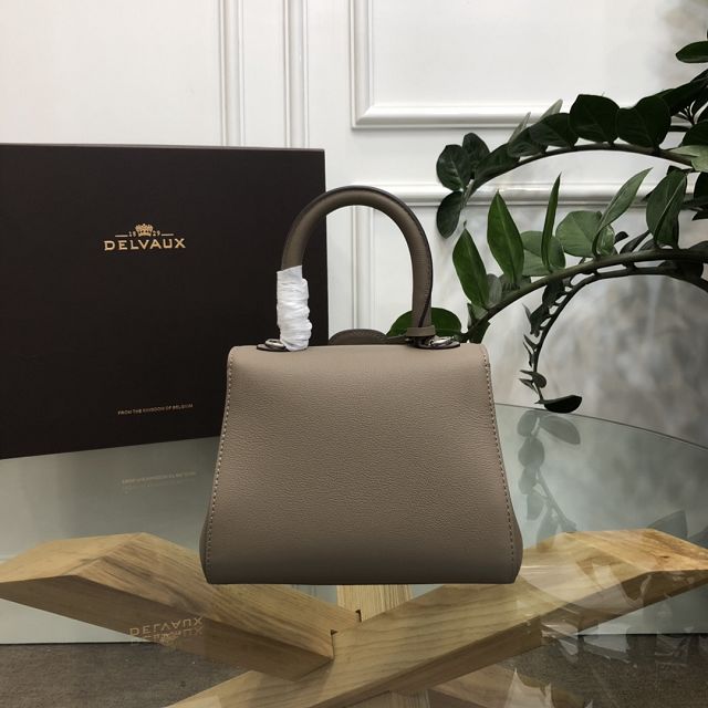 Delvaux original grained calfskin brillant mini bag AA0406 taupe