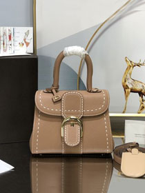 Delvaux original grained calfskin brillant mini bag AA0406 tender beige