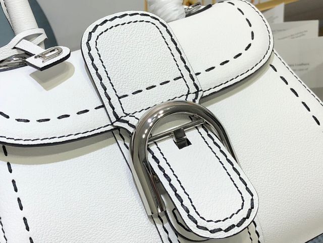 Delvaux original grained calfskin brillant mini bag AA0406 white