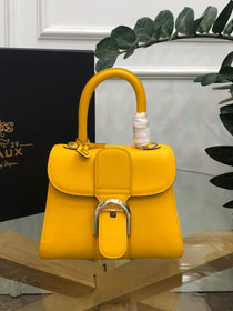 Delvaux original grained calfskin brillant mini bag AA0406 yellow