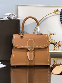 Delvaux original grained calfskin brillant bag MM AA0555 caramel