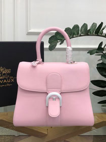 Delvaux original grained calfskin brillant bag MM AA0555 pink