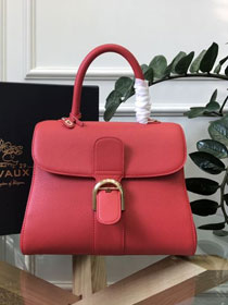 Delvaux original grained calfskin brillant bag MM AA0555 red