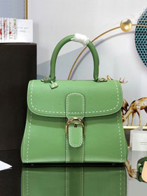 Delvaux original grained calfskin brillant bag MM AA0555 vert criquet