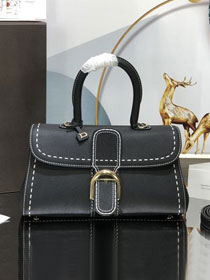 Delvaux original grained calfskin brillant small bag AA0417 black