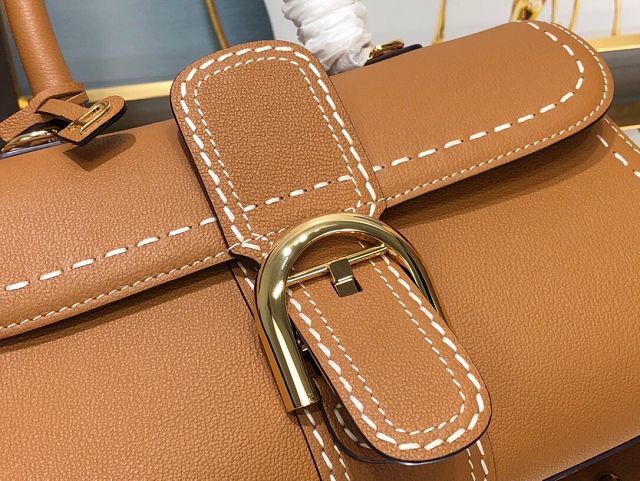 Delvaux original grained calfskin brillant small bag AA0417 caramel