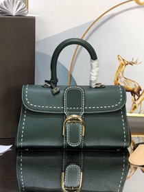 Delvaux original grained calfskin brillant small bag AA0417 emerald green