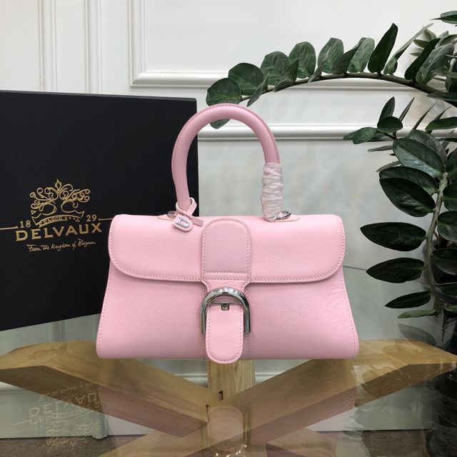 Delvaux original grained calfskin brillant small bag AA0417 pink