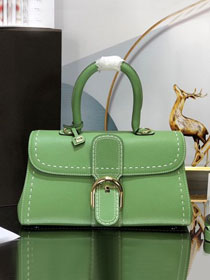 Delvaux original grained calfskin brillant small bag AA0417 vert criquet