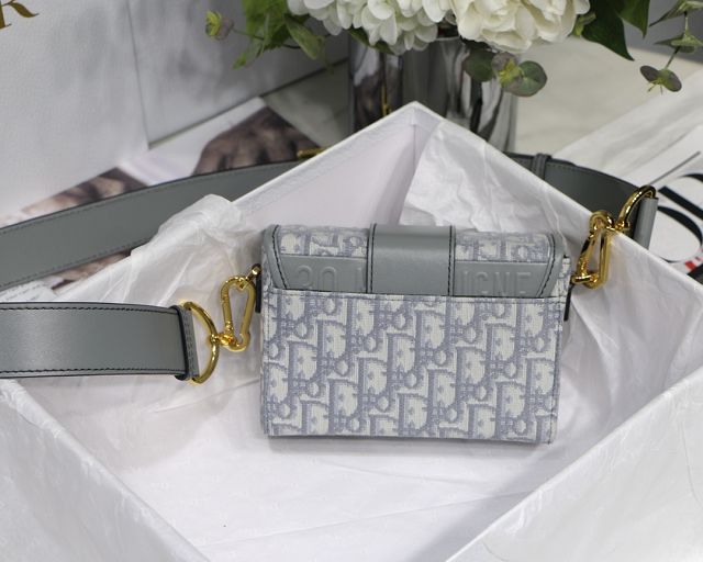 Dior original canvas mini 30 montaigne bag M9204 gray