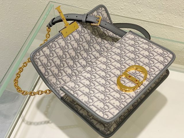 Dior original canvas 30 montaigne chain bag M9208 grey