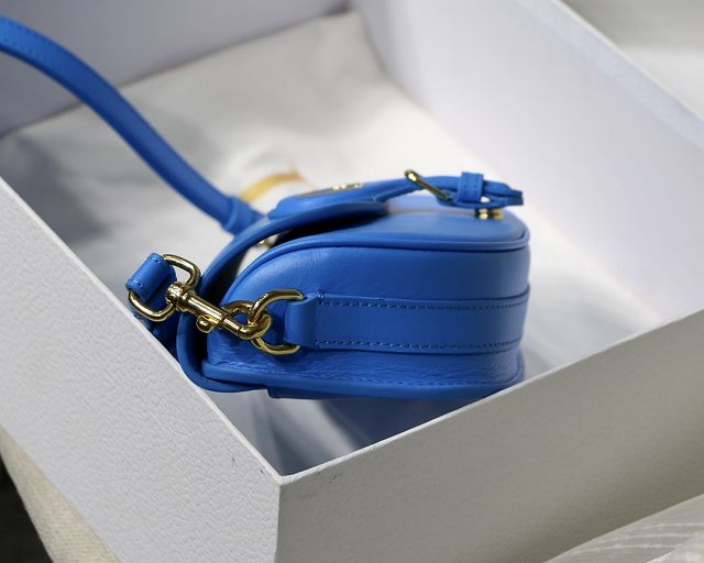 Dior original box calfskin bobby east-west bag M9327 blue