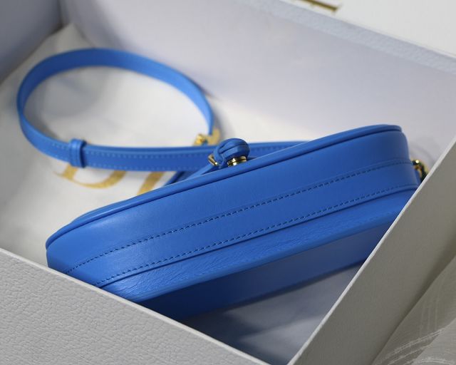 Dior original box calfskin bobby east-west bag M9327 blue