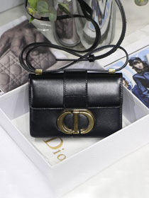 Dior original box calfskin micro 30 montaigne bag S2110 black