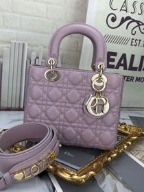 Dior original lambskin small my ABCdior bag M0538 light purple