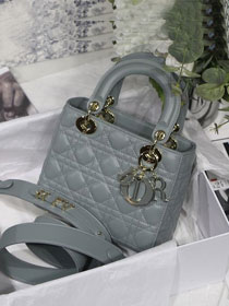 Dior original lambskin small my ABCdior bag M0538-2 light grey