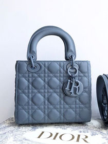 Dior original lambskin small my ABCdior ultra-matte bag M0538 dark blue