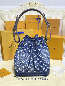 Louis vuitton original denim neonoe bag m59606 blue