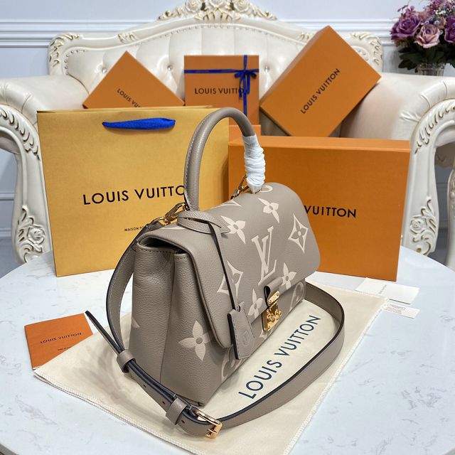 Louis vuitton original calfskin madeleine MM handbag M46041 grey