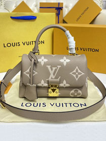 Louis vuitton original calfskin madeleine pm handbag M45978 grey